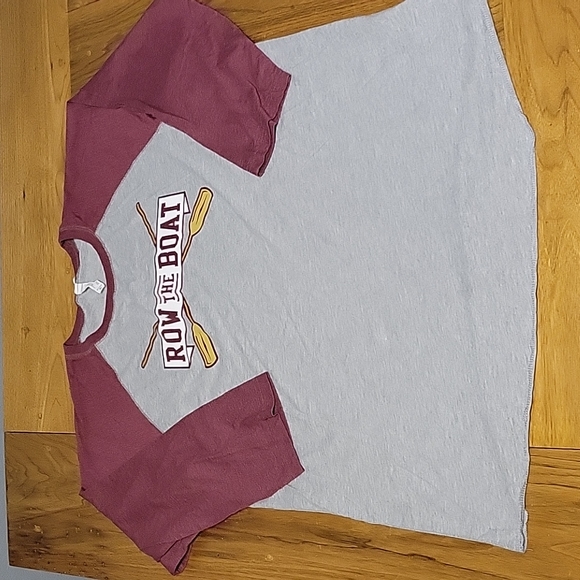 live and tell Tops - University of Minnesota Row the Boat fan girl  baseball style 3/4 sleeve t-shirt